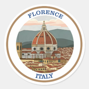 Florenz, Italien Runder Aufkleber
