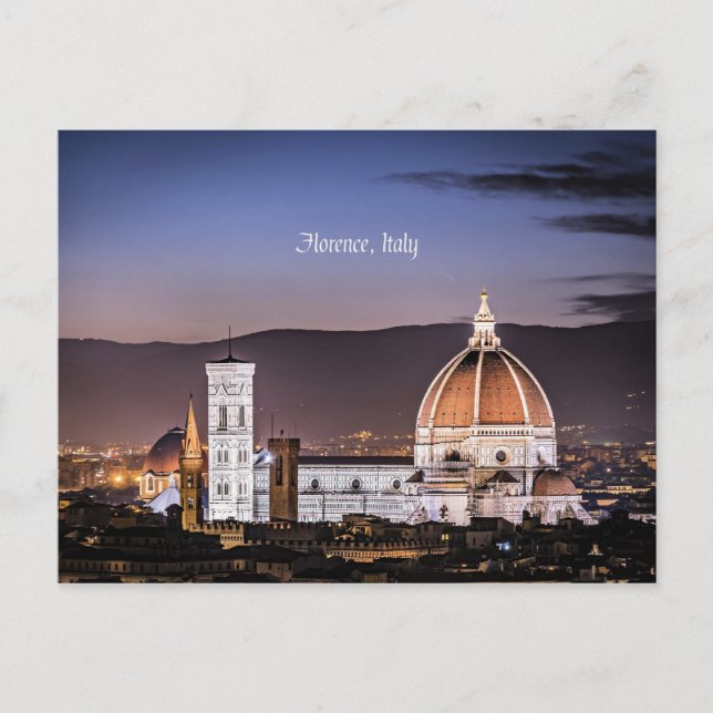 Florenz, Italien - Stadtbild Postkarte (Vorderseite)