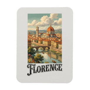 Florenz Italien Vintage Reise Magnet