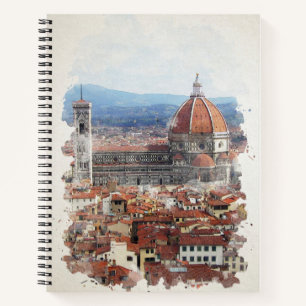 Florenz Italien Wasserfarben Kunst Notizbuch