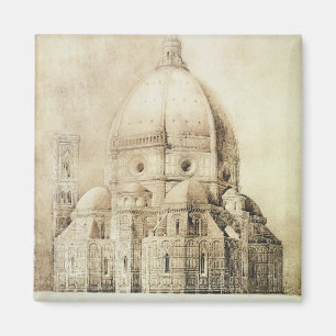 Florenz-Kathedrale vom Osten, 'von den Fragmenten Magnet