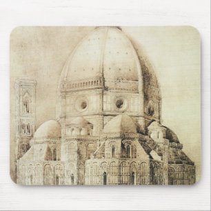 Florenz-Kathedrale vom Osten, 'von den Fragmenten Mousepad