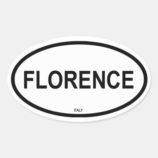 FLORENZ OVALER AUFKLEBER (Vorderseite)