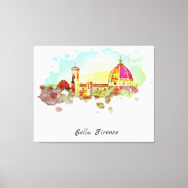 ** Florenz Panorama Italien AP12 Leinwanddruck