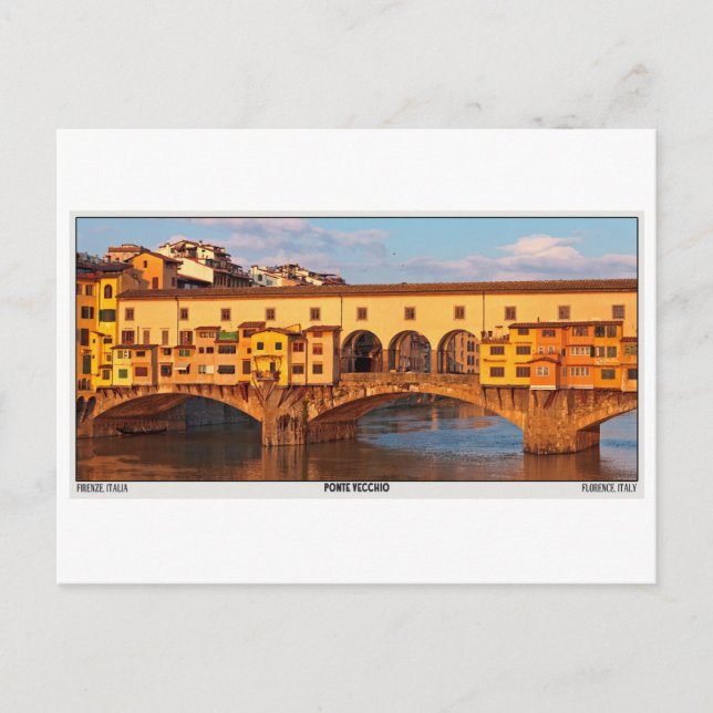 Florenz - Ponte Vecchio Postkarte (Vorderseite)