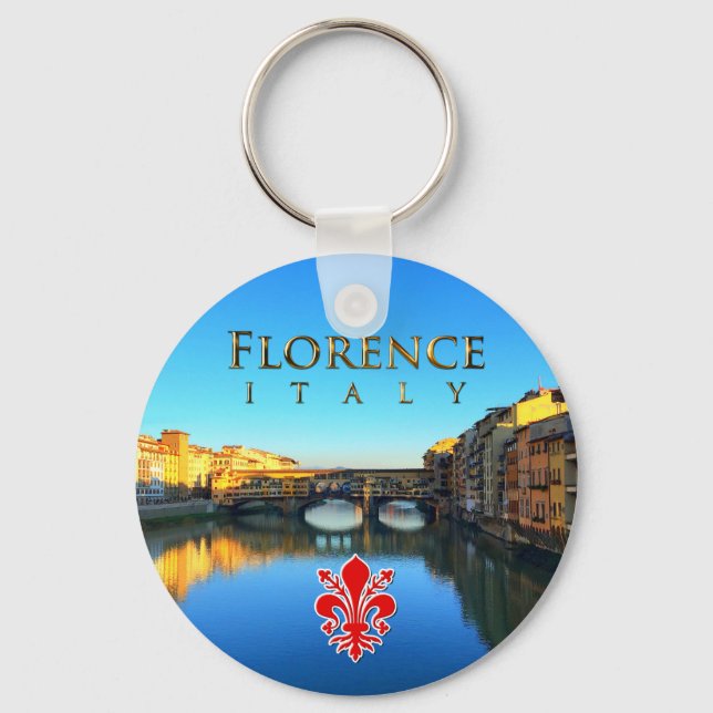 Florenz - Ponte Vecchio Schlüsselanhänger (Vorderseite)