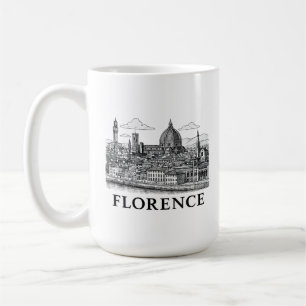 Florenz Stadtbild - Duomo Kathedrale Linie Kunst Kaffeetasse