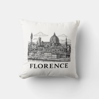 Florenz Stadtbild - Duomo Kathedrale Linie Kunst Kissen
