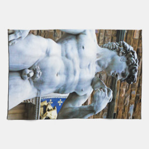 Florenz Statue of David mit Liebeszitat Handtuch