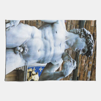 Florenz Statue of David mit Liebeszitat Handtuch