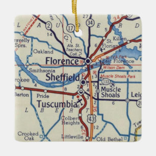 Florenz und Muskelschalen Alabama-Ornament Keramikornament