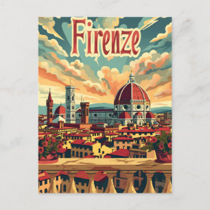 Florenz Vintage Postkarte