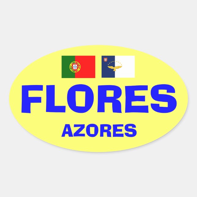 Flores Azores Sticker (Vorderseite)