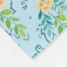 "Flores del cielo" Fleecedecke