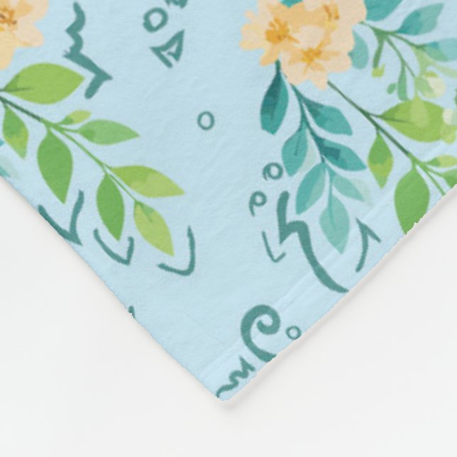 "Flores del cielo" Fleecedecke (Ecke)
