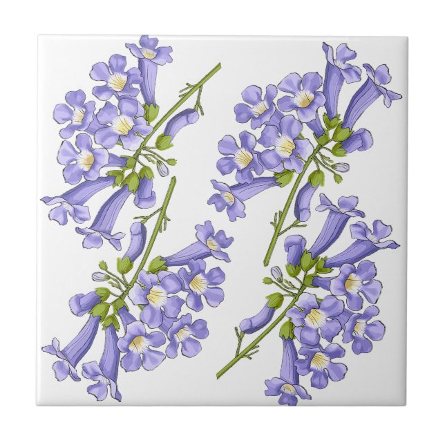 Flores do Brasil jacaranda Fliese (Vorderseite)