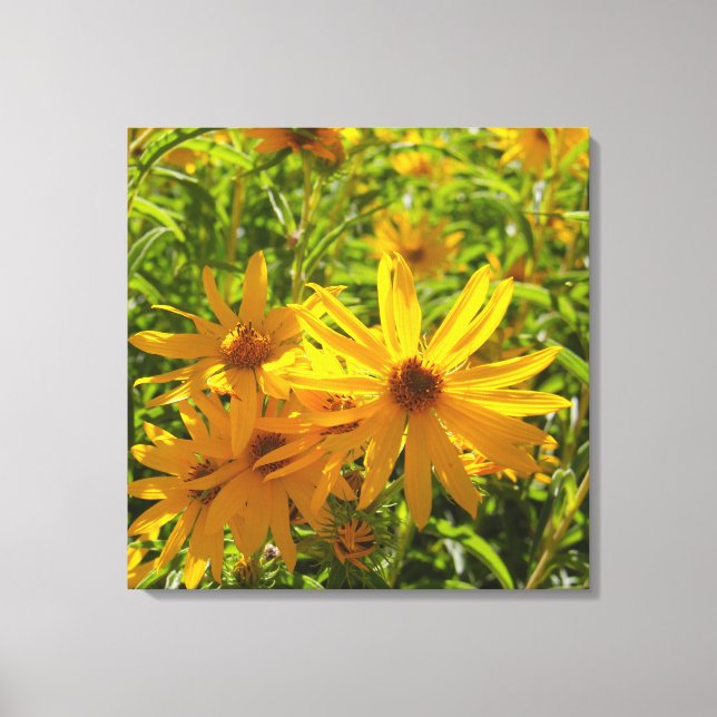 Flores en mi hierbas " Blume in meinem Unkraut " Leinwanddruck (Vorderseite)