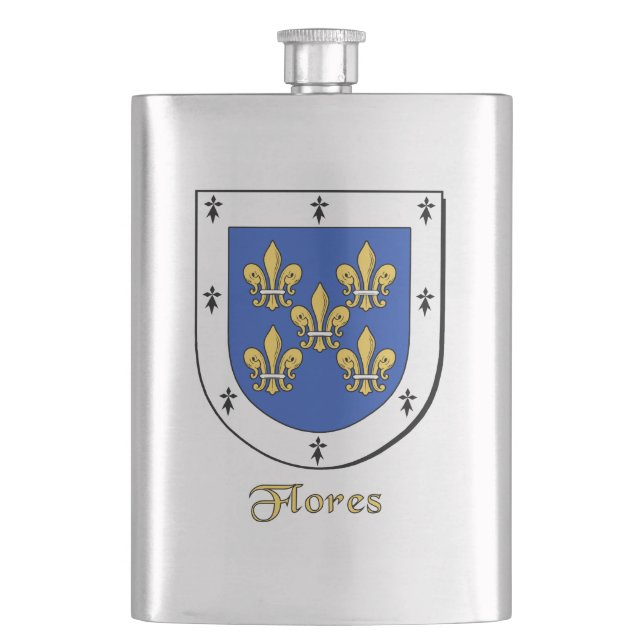 Flores Heraldic Shield Flachmann (Vorderseite)