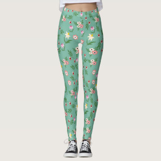 Flores  leggings