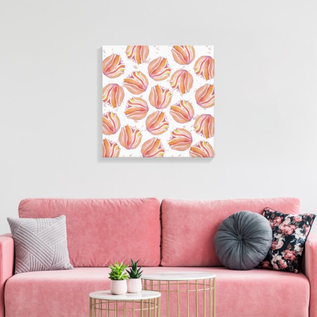 Flores Pêssego Leinwanddruck (Insitu (Wohnzimmer))