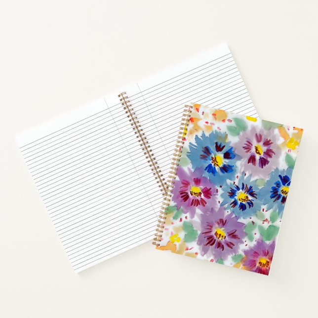 Flores violetas cuaderno notizbuch (Innenseite)