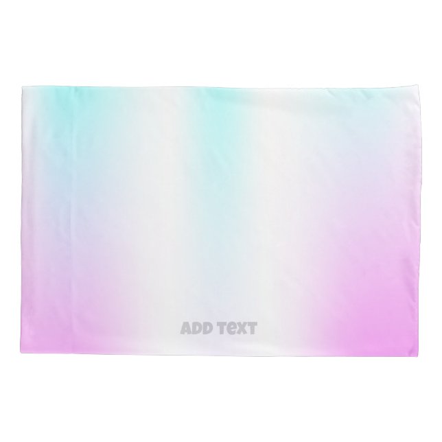 Florescent Holographic Rainbow Colors Kissenbezug (Rückseite)