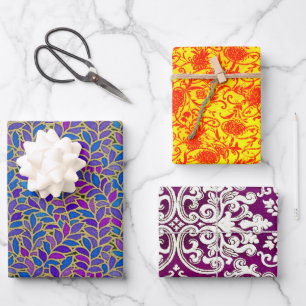 Floresta, Pearly und Woodbury Sampler Geschenkpapier Set