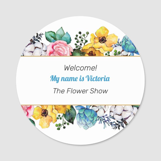 Florfarben Namensschild (Vorderseite)