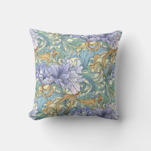 Florfarbenes Design Jugendstil-Tapeten Kissen
