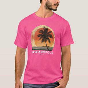 Florianópolis Brasil Retro-Strand Sonnenuntergang T-Shirt