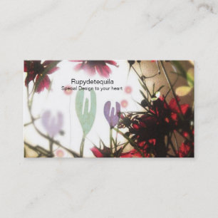Floriculture Blume agriculture florististi Busines Visitenkarte