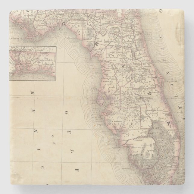 Florida 10 2 steinuntersetzer (Vorderseite)