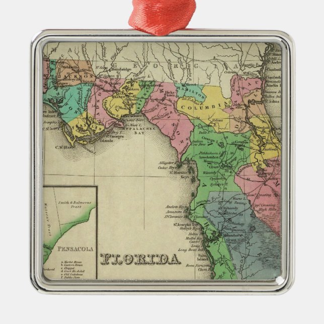 Florida 11 silbernes ornament (Vorne)