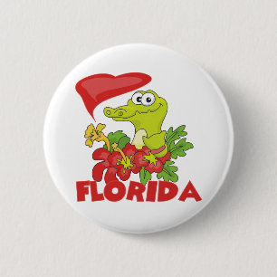 Florida-Alligator Button