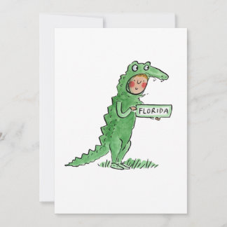Florida Alligator Einladung
