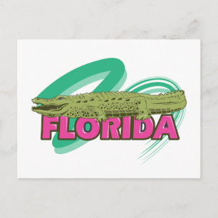 Florida Alligator Postkarte