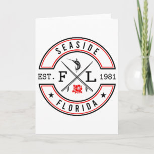Florida am Meer Retro-Surfer Strand und Ck Karte