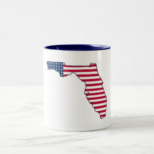 Florida American Flag Kaffee Tasse