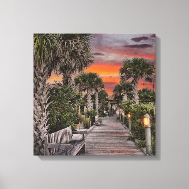 Florida Anna Marie Sunset Leinwanddruck (Vorderseite)