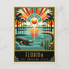 Florida | Art Deco Postkarte