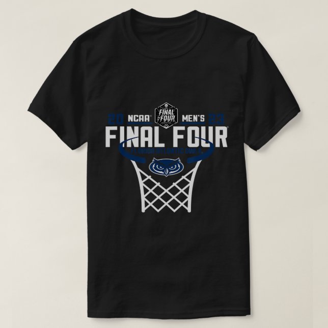 Florida Atlantic Owls Final Four 2023 Basketball N T-Shirt (Design vorne)
