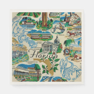 Florida-Attraktionen-Party-Servietten Serviette