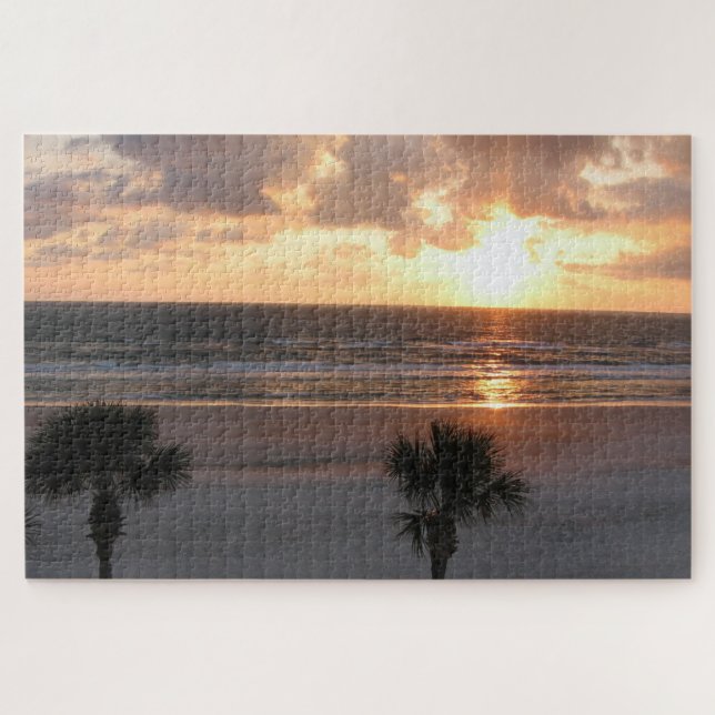 Florida Beach bei Sunrise Palm Trees (Horizontal)