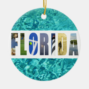 Florida Beach Ocean Reisen Foto Weihnachten Keramik Ornament
