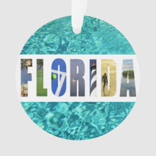 Florida Beach Ocean Reisen Foto Weihnachten Ornament