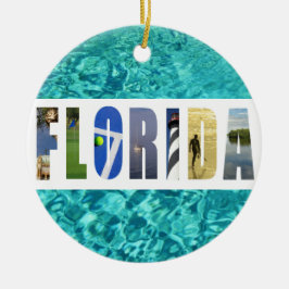 Florida Beach Ocean Reisen Fotos Weihnachten Keramik Ornament