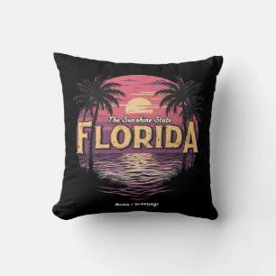 Florida Beach während der Sonnenuntergänge mit Bli Kissen
