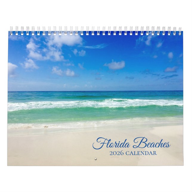 Florida Beaches Schöne Ozeanfotografie 2024 Kalender (Titelbild)