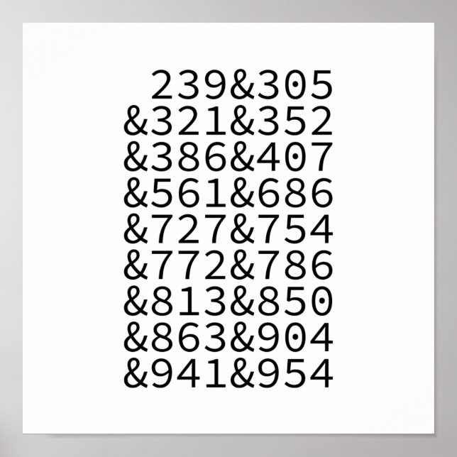 Florida-Bereichscodes Poster (Vorne)