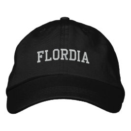 Florida bestickte, anpassbare Cap Black Bestickte Kappe